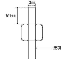 竹筬タイプ側面図